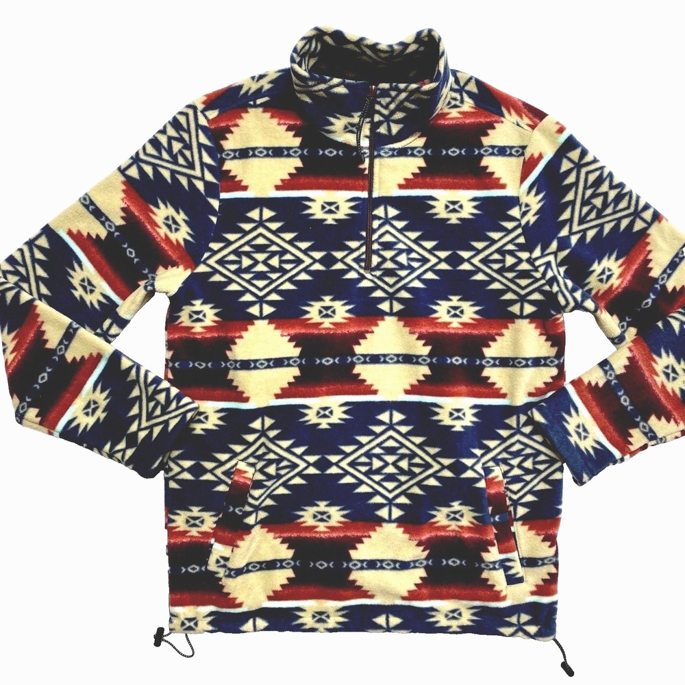 Pacsun Jacket Mens Small Multicolor Southwestern Sweatshirt Pullover